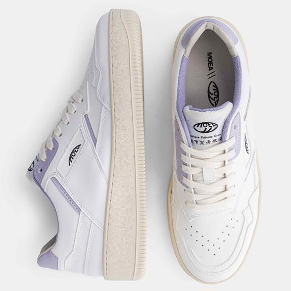 MoEa Sneaker Origin White & Lila Apple
