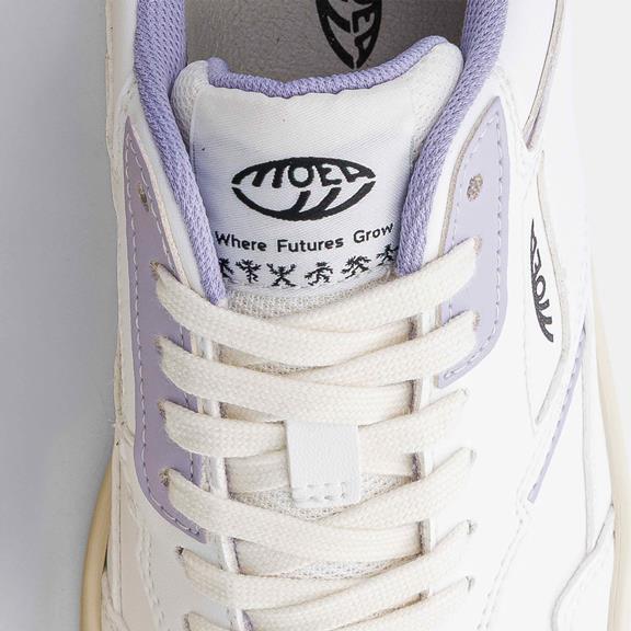 MoEa Sneaker Origin White & Lila Apple