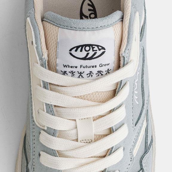 MoEa Sneaker Origin Low Sea Veganes Wildleder & Beige Mais