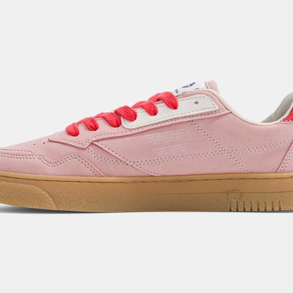 MoEa Sneaker Origin Low Rosa Veganes Wildleder & Beige Apfel