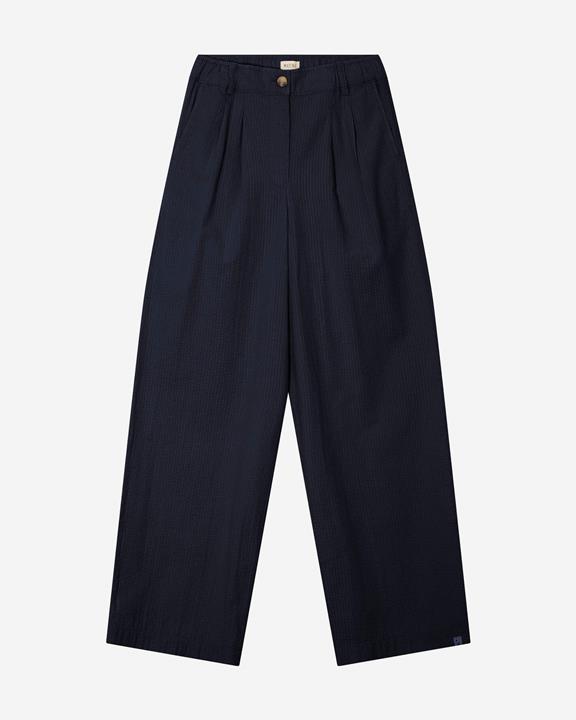 MATONA Geplooide Broek In Marineblauw