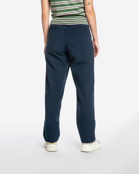 MATONA Geplooide Broek In Marineblauw