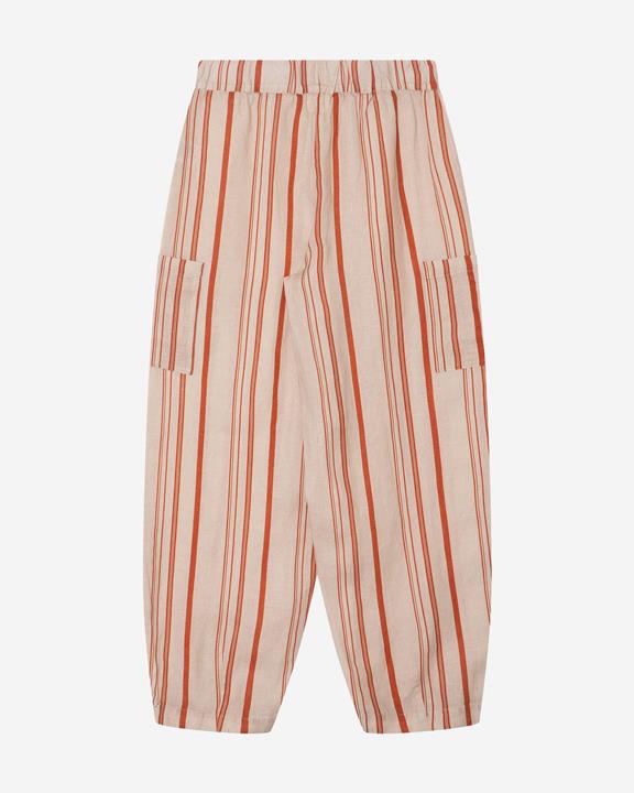 MATONA Gestreepte Broek Met Rechte Pijpen
