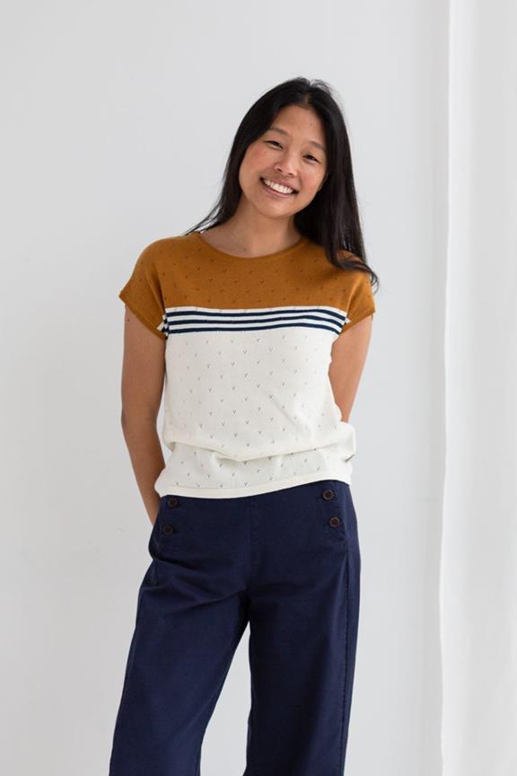 Top Mariolu Ecru Senf