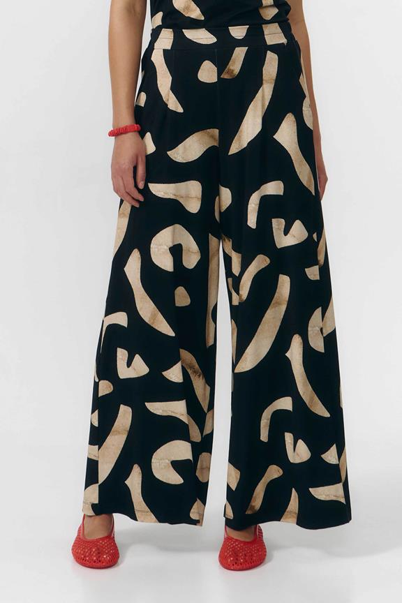 Broek Yala Print Stones Zwart