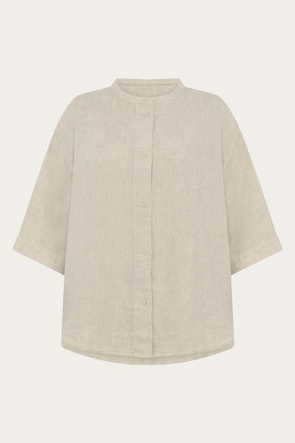 Shirt Linen Light Feather Gray