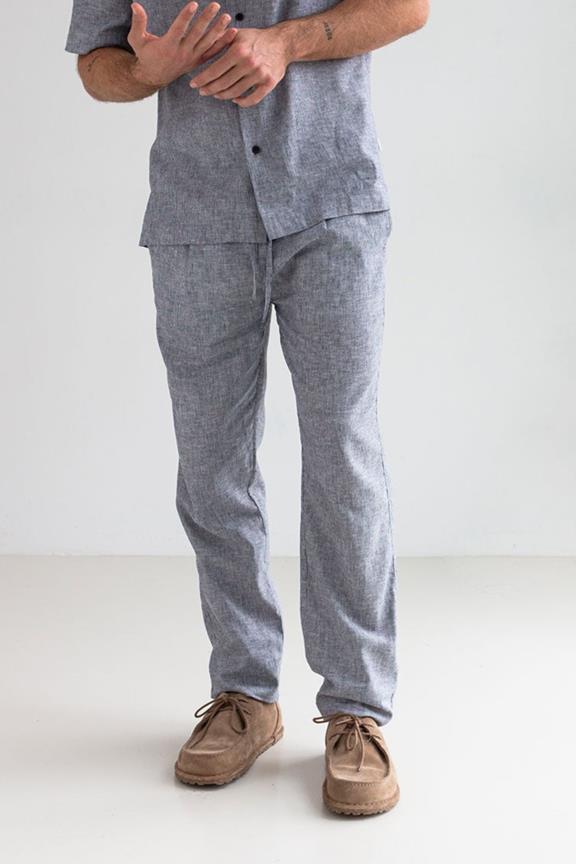 Hose San Vicente Marineblau Gestreift