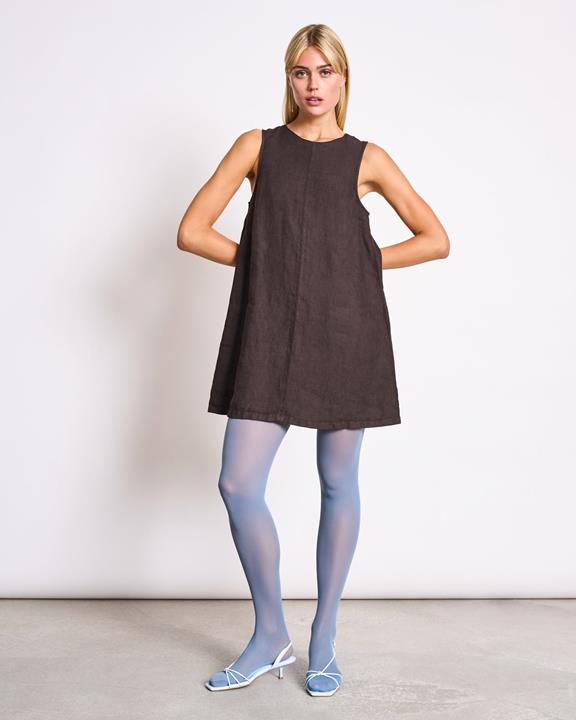 JAN 'N JUNE Kleid Salvia Schlammbraun