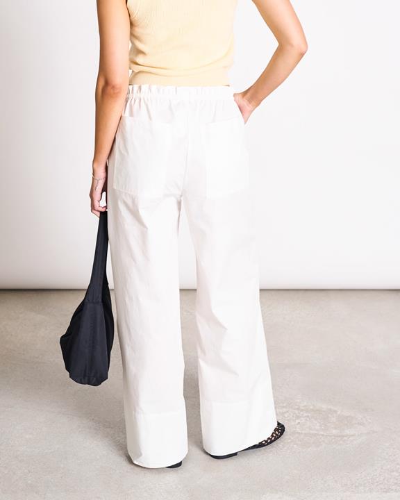 JAN 'N JUNE Broek Met Trekkoord, Wijd Model, Kiva Wit