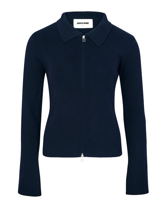 JAN 'N JUNE Zip Cardigan Tyrie Nightfall