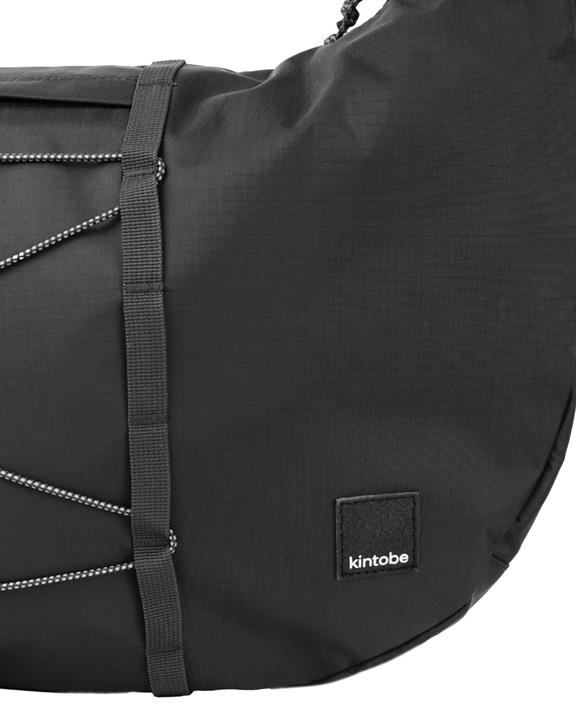 Kintobe Juno Tas, Halvemaanvormig, Gitzwart
