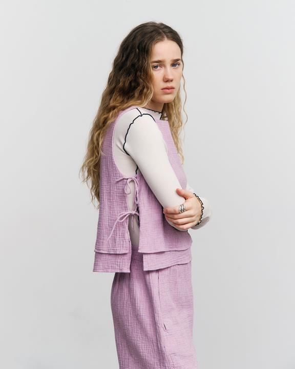 Rotholz Wrap Top Pink Mist