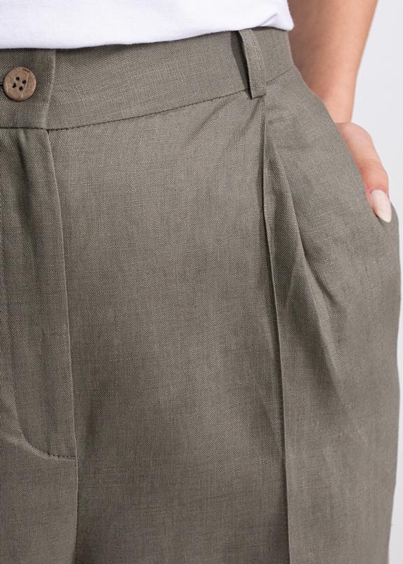 De IONESCU Hose Figa Leinen Khaki