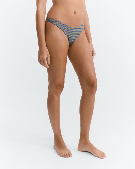 Thinking MU Bikini Bottom Seersucker Sicily Orange