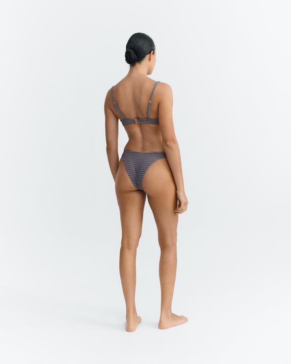 Thinking MU Bikini Bottom Seersucker Sicily Orange