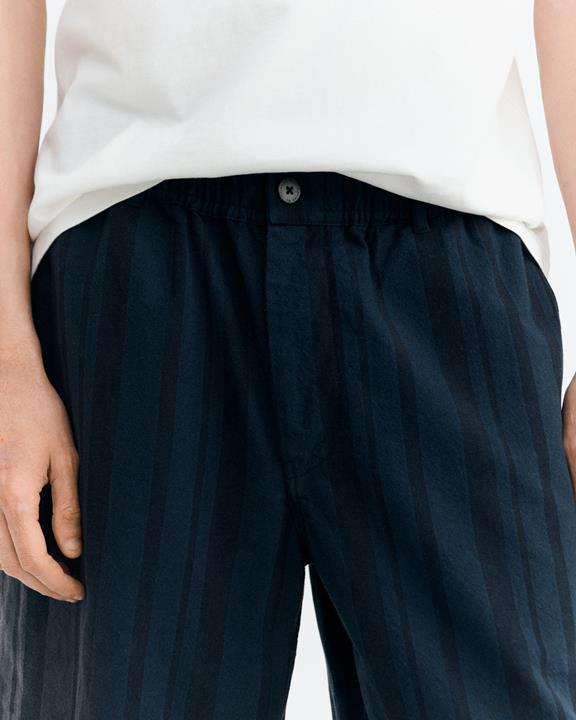 Thinking MU Shorts Bermuda Gasper Navy Stripes
