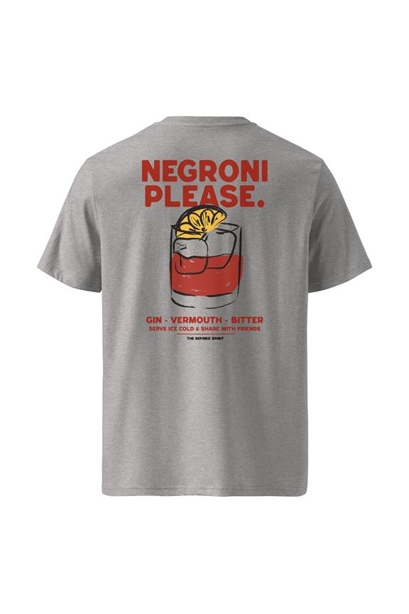 T-Shirt Unisex Negroni Please Heather Grey