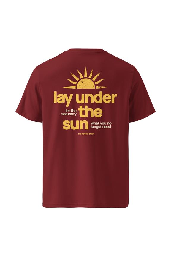 T-Shirt Unisex Lay Under The Sun Burgundy