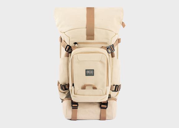 8000kicks Rugzak Nomad Rolltop Beige/Groen