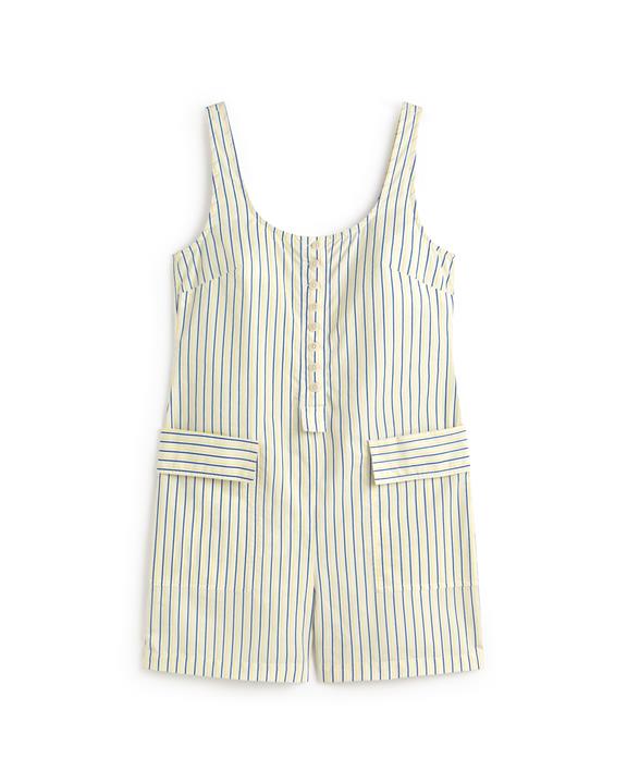 Thinking MU Jumpsuit Maud Striped Cream