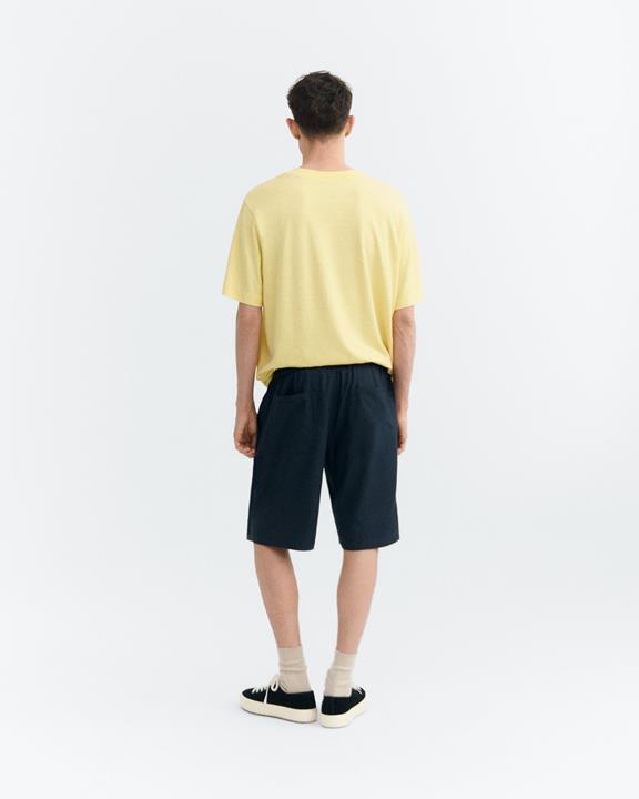 Thinking MU Shorts Hand Embroidered Gasper Navy