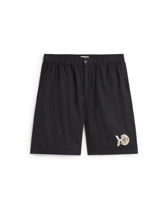 Thinking MU Shorts Hand Embroidered Gasper Navy
