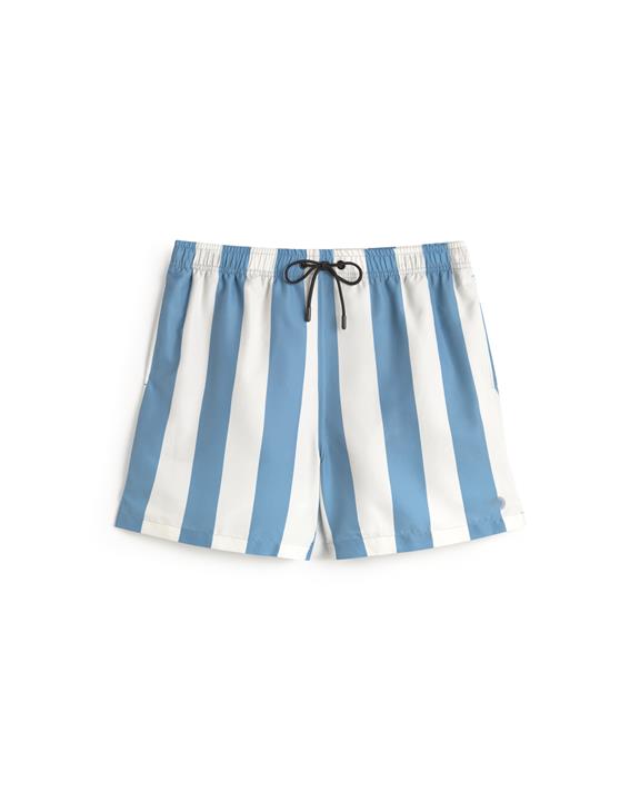 Thinking MU Shorts Bademode Limpopo Blau Gestreift
