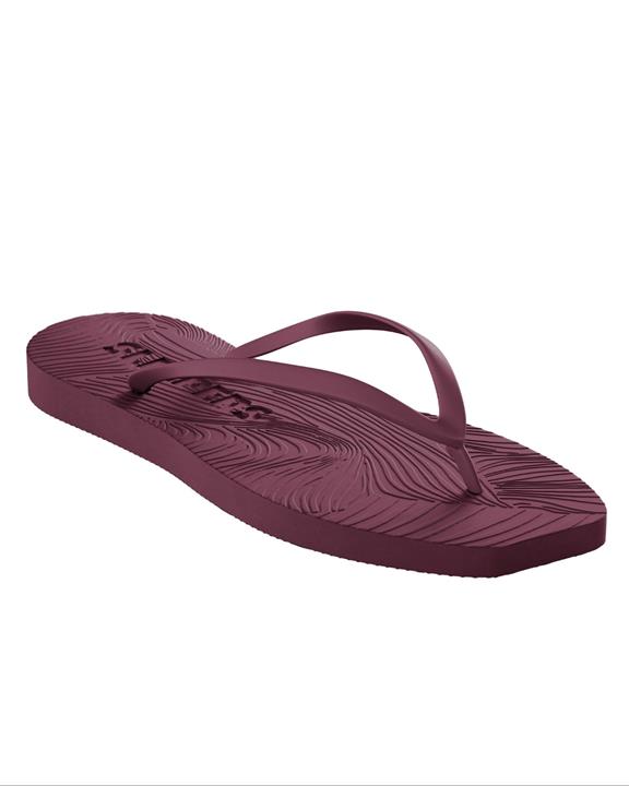 JAN 'N JUNE Flip Flops Tapered Burgundy