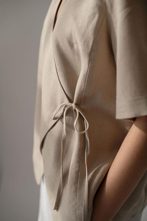 Amber Linen Wickeloberteil Aria Pale Sand
