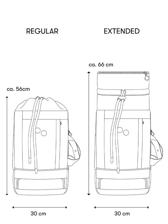pinqponq Backpack Blok Medium Glazed Dusk