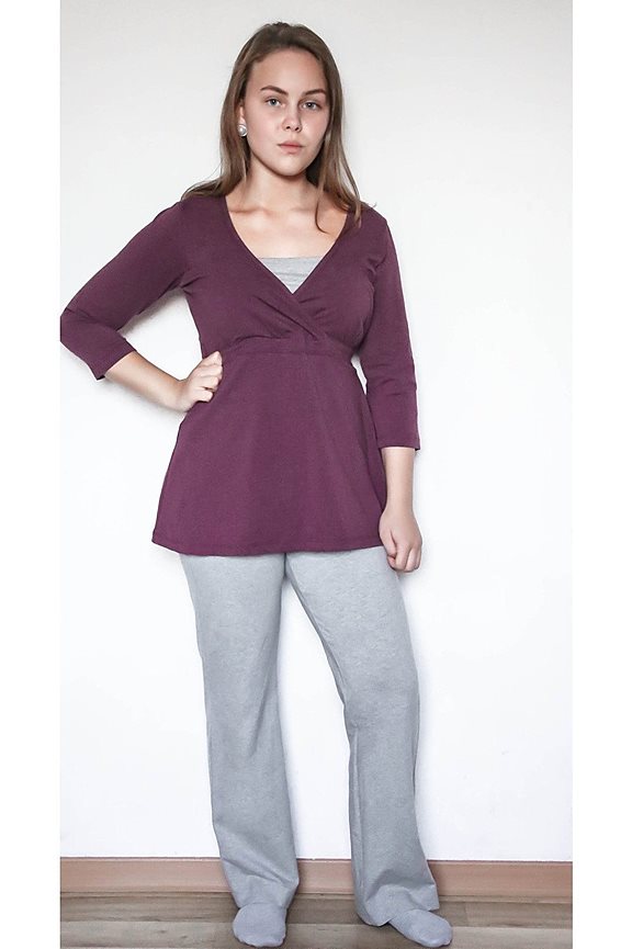 Voedingstuniek Aubergine
