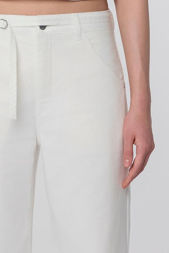 Dawn Jeans Blink Wide Cremefarben