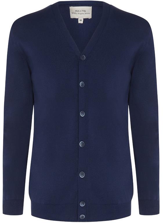 Will's Vegan Store Vest Recycled Donkerblauw