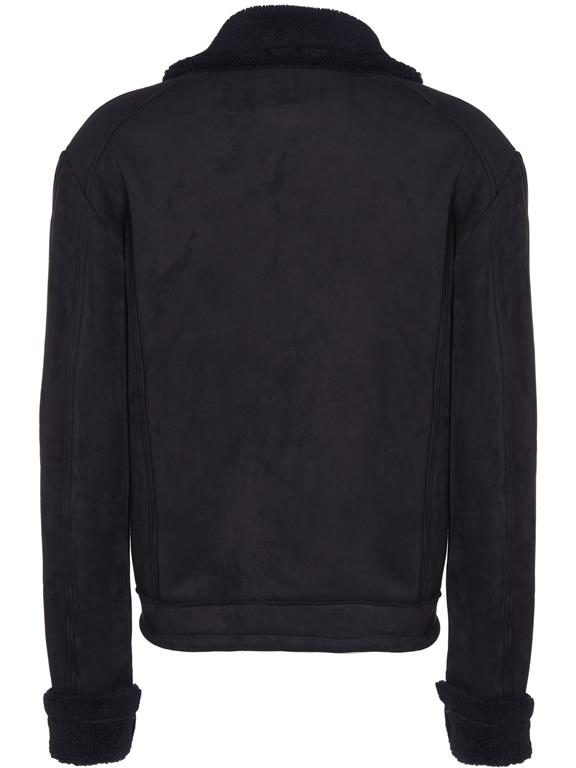 Will's Vegan Store Jack Vegan Shearling Aviator Zwart