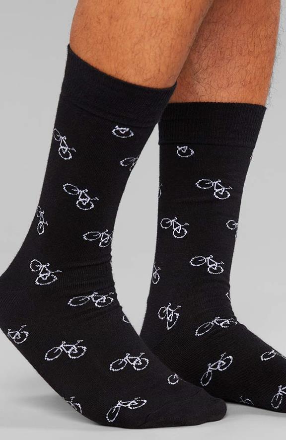 DEDICATED Sokken Fietsmotief Black