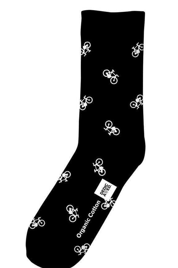 DEDICATED Sokken Fietsmotief Black