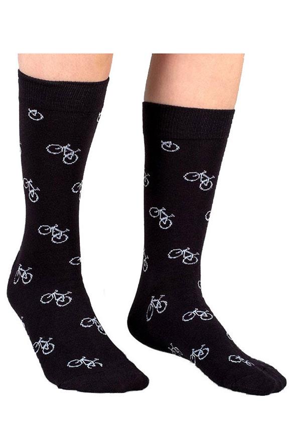 DEDICATED Sokken Fietsmotief Black