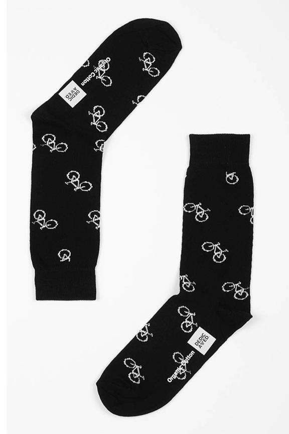 DEDICATED Sokken Fietsmotief Black