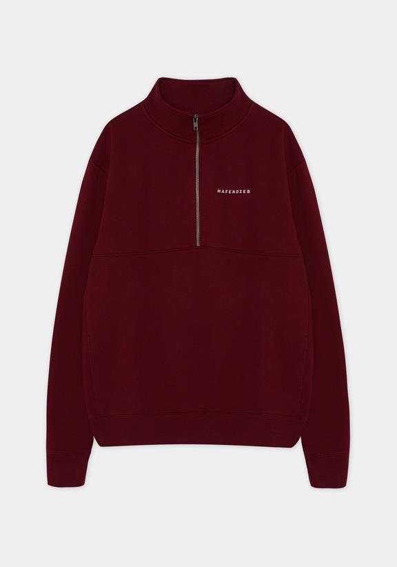 Hafendieb Troyer Sweatshirt Logo Stick Bordeaux