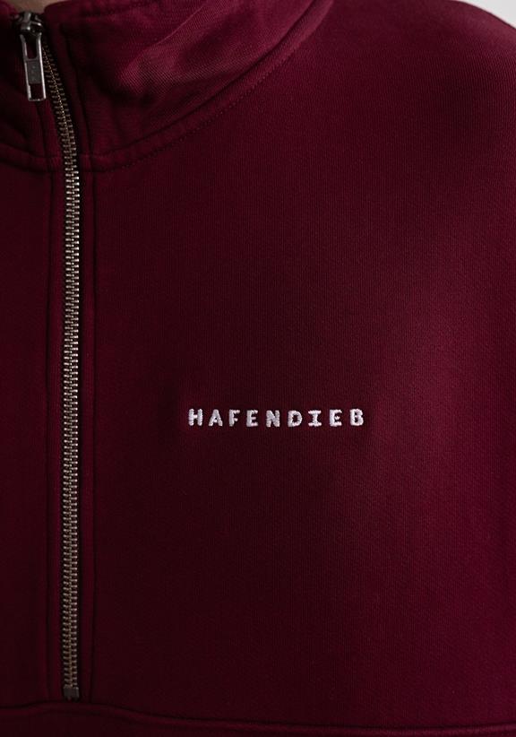 Hafendieb Troyer Sweatshirt Logo Stick Bordeaux