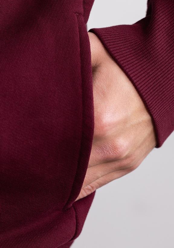 Hafendieb Troyer Sweatshirt Logo Stick Bordeaux
