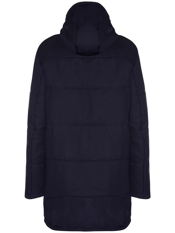 Will's Vegan Store Heren Gewatteerde Parka Donkerblauw