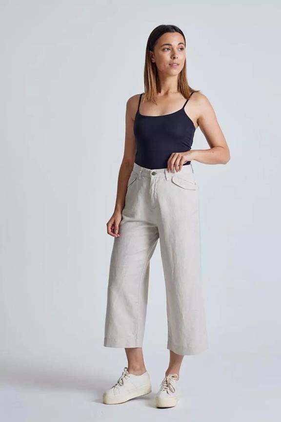 Flax and Loom Culotte Betty Natural