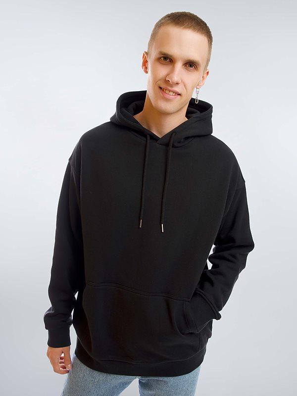 Zware Hoodie Heren Zwart